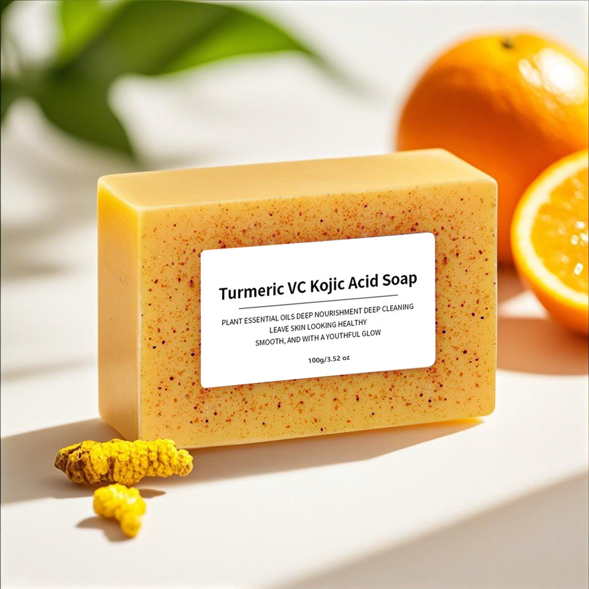 Turmeric VC Lemon Frosted Bar Soap for All Skin Types - 100g