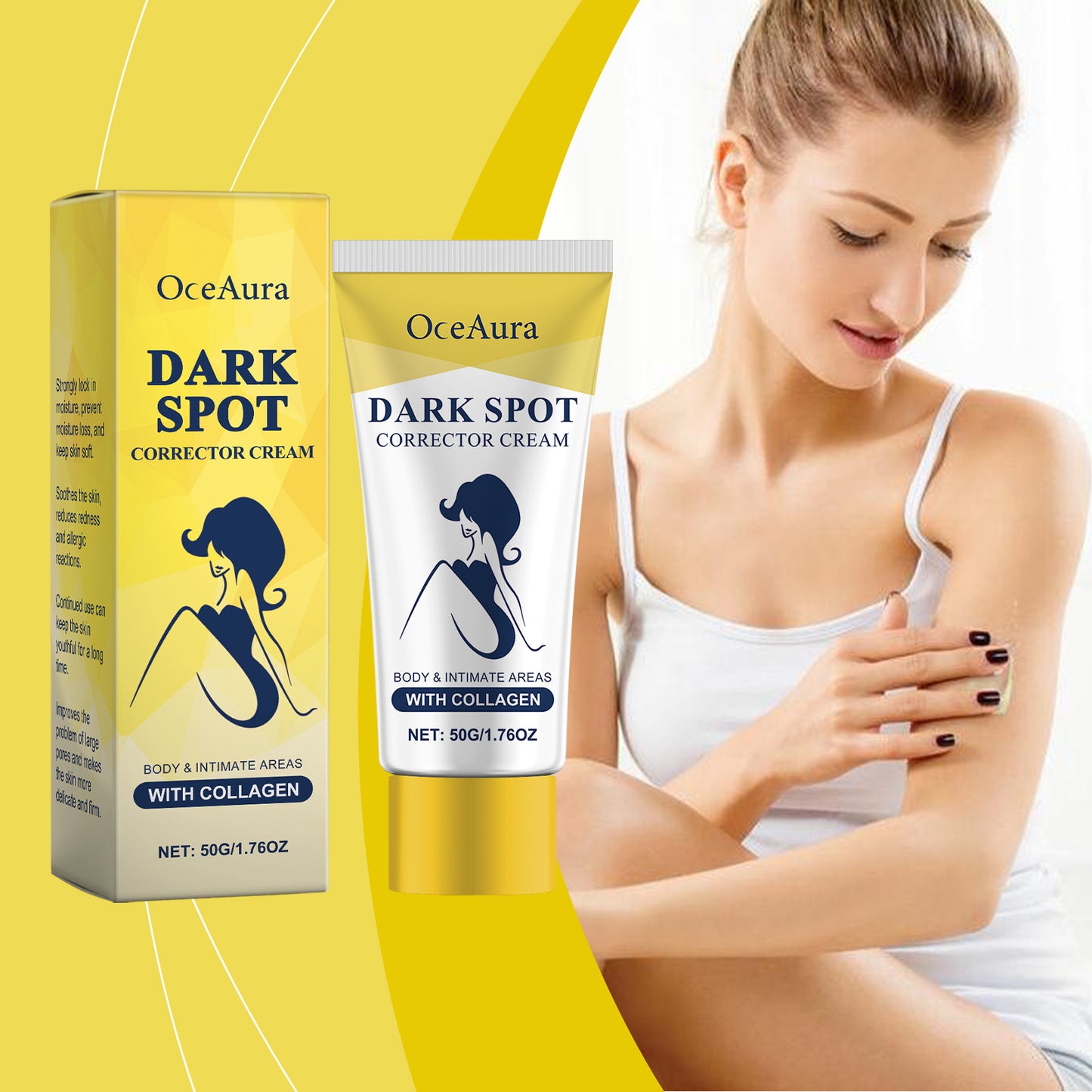 Moisturizing Body Cream - Hydrating Skin Care with Arbutin & Collagen, 50g