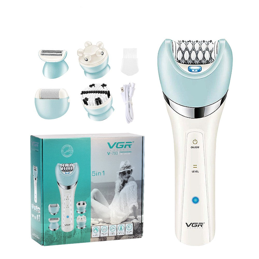 5-in-1 Electric Lady Shaver & Hair Remover – IPX4 Washable