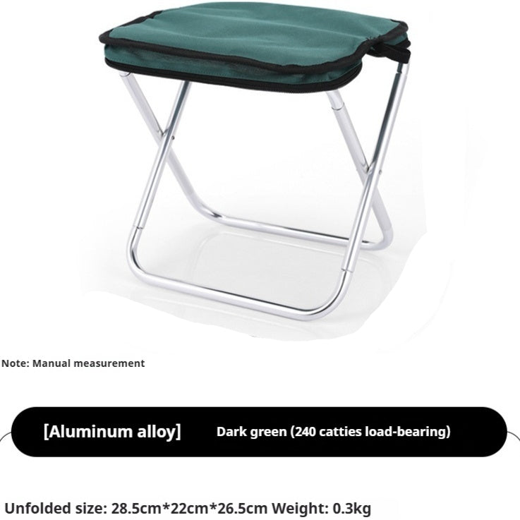Foldable High-Speed Rail Queuing Barrier - Portable Aluminum Alloy Folding Stool