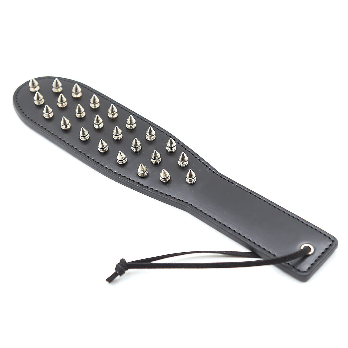 Leather Spike Clapping Device - Adult Erotic Sex Toy for Sensory Play
