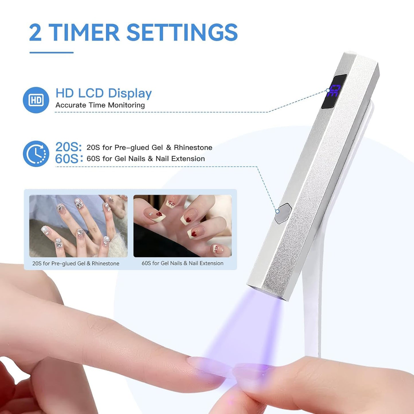 LED Nail Art Strip Light for Professional Manicure Precision