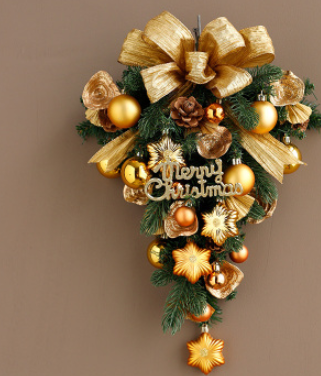 Christmas Wreath Door Wall Hanging Decoration for Festive Home Decor
