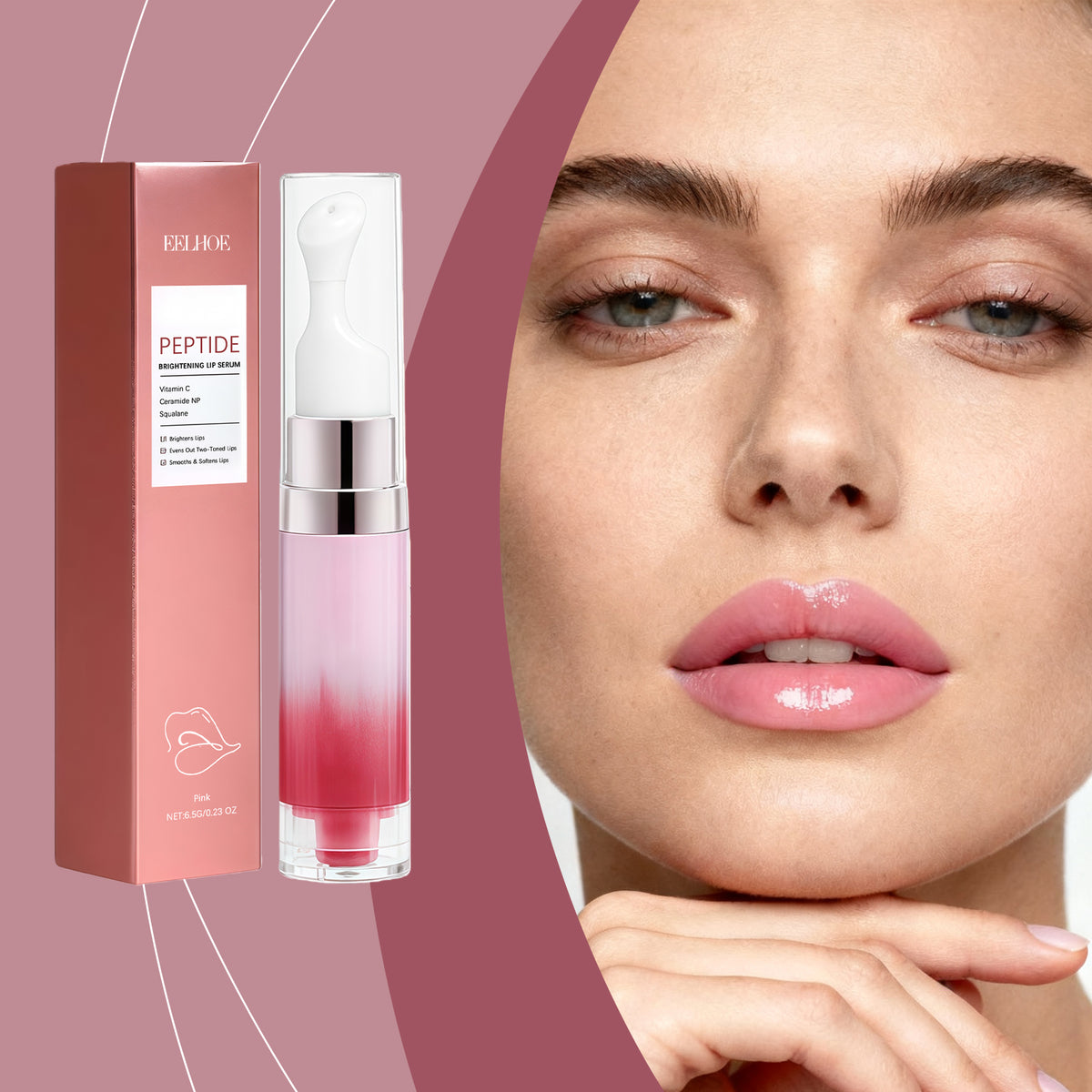Skin Brightening Moisturizing Lip E Ssence -pink- 6.5g 1 Box