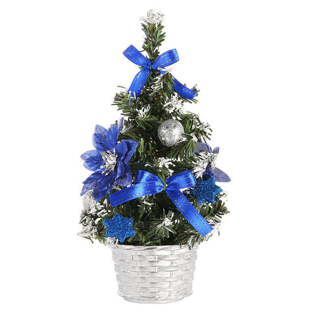 Mini Artificial Christmas Tree Decorations 20cm Family Holiday Decor Set