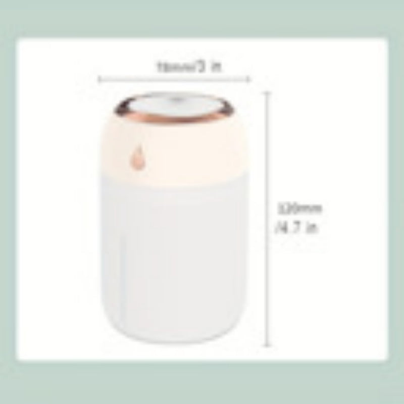 Portable Mini Humidifier 220ml for Bedroom Office Travel - Cool Mist, Quiet, USB