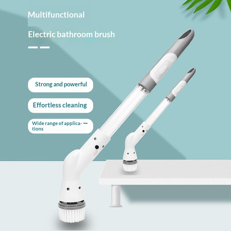Wireless Electric Bathroom Cleaning Brush - Multi-Functional Household Scrubber