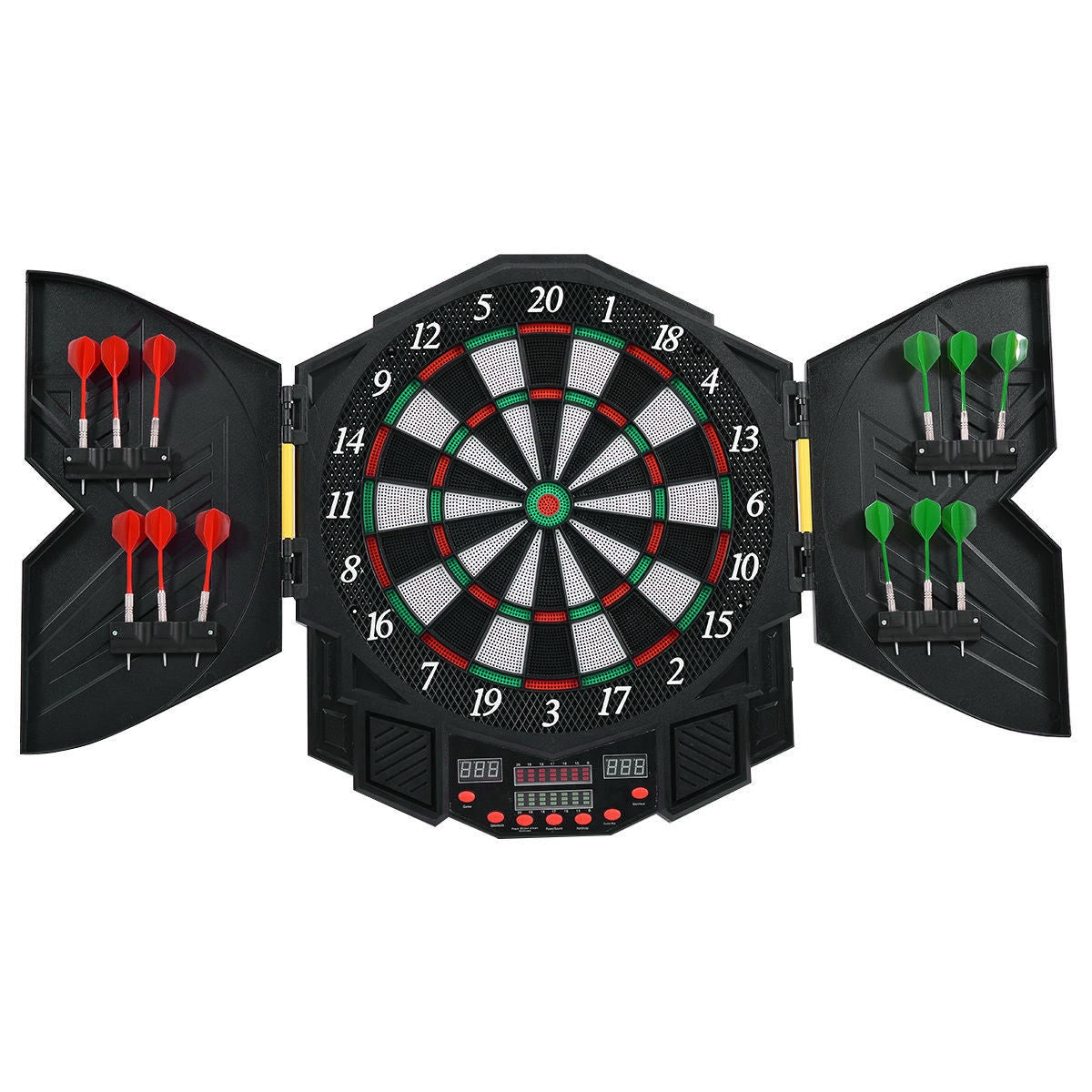 Electronic Dartboard Set with LCD Display - 12 Soft Tip Darts