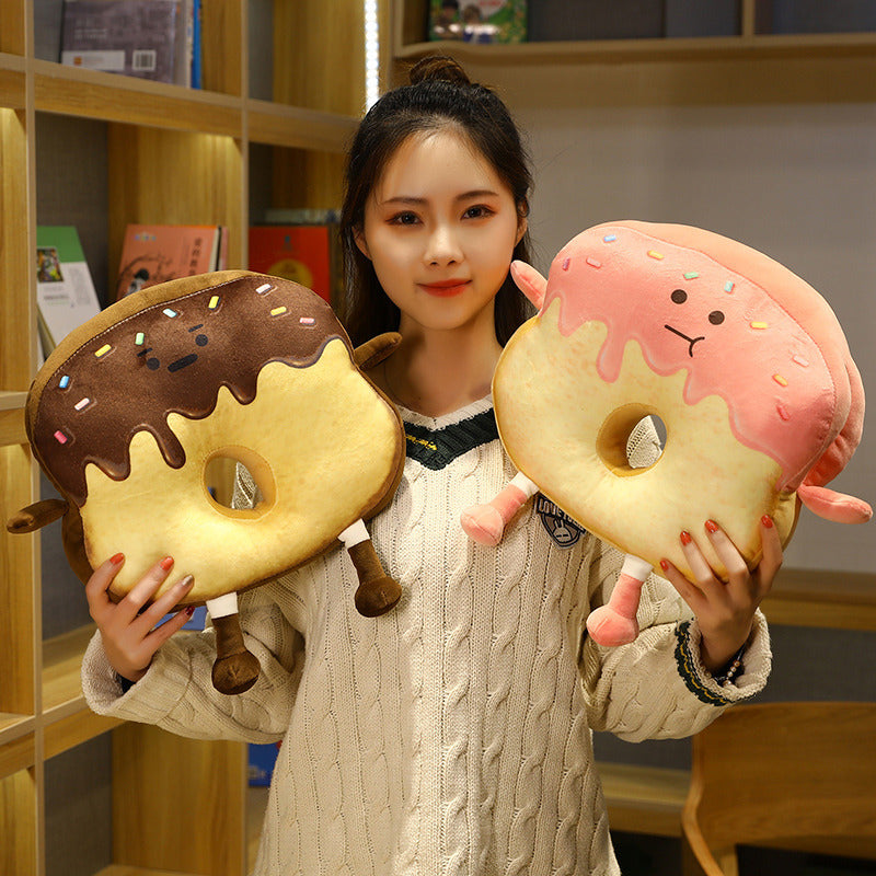 Sleeping Pillow Replica Bread Toast Cushion - Multi-Color & Size 35x30x10cm
