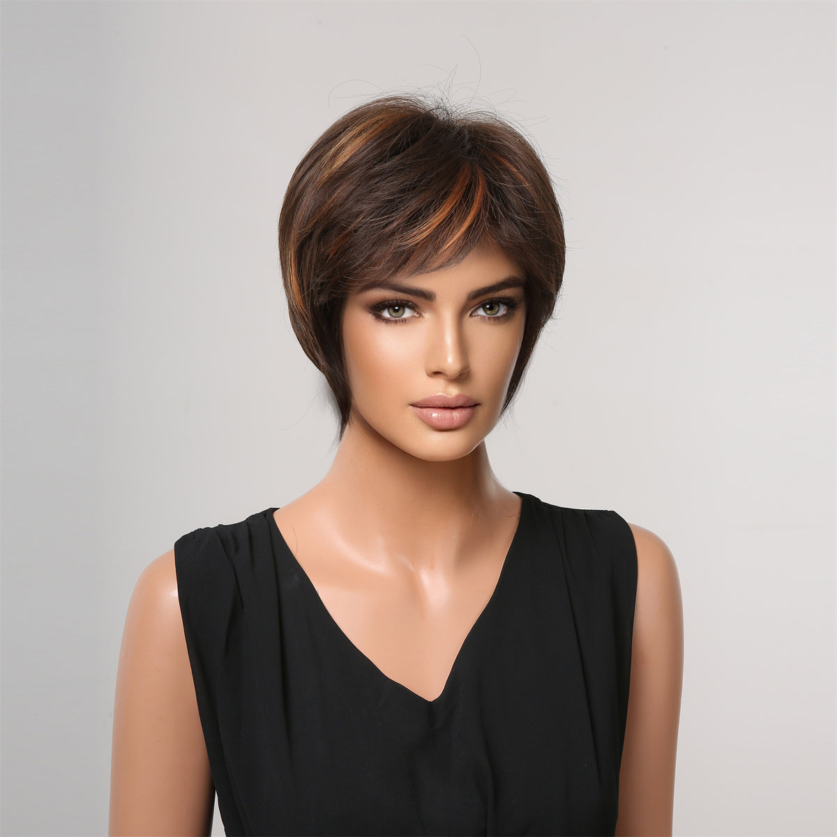 Short Curly Wavy Hair Wig for Round Face