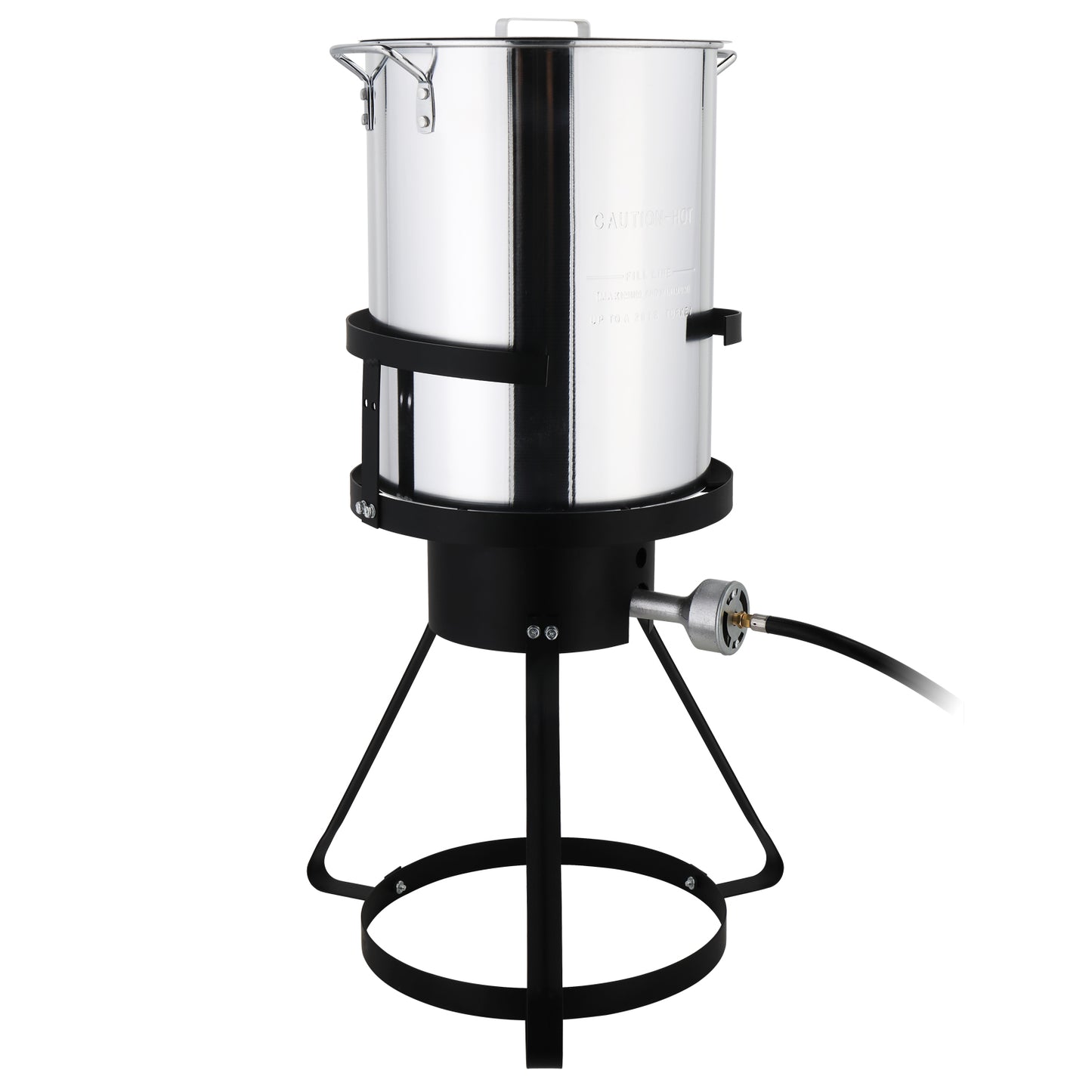 30QT Outdoor Turkey Fryer Set - Aluminum Pan & Iron Hob