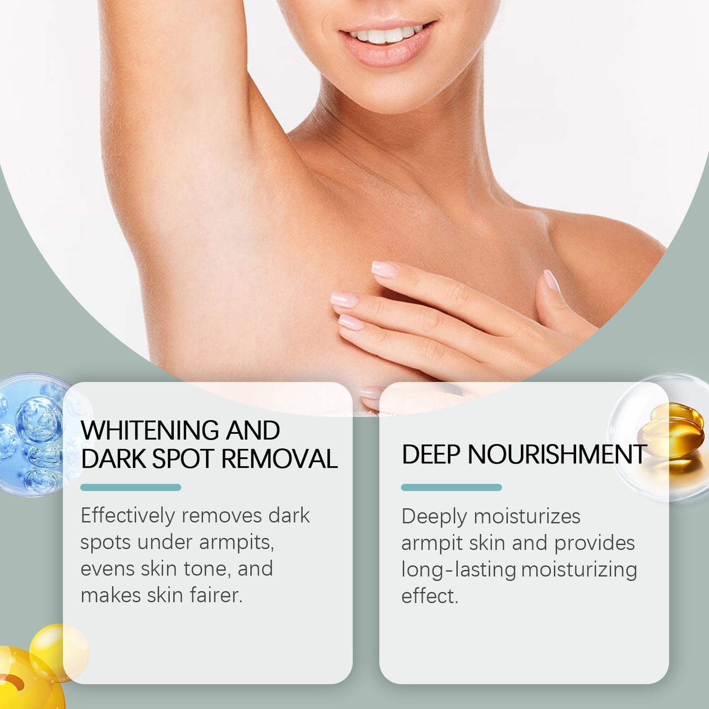 Brightening Underarm Cream with Vitamin C & Hyaluronic Acid - 100g