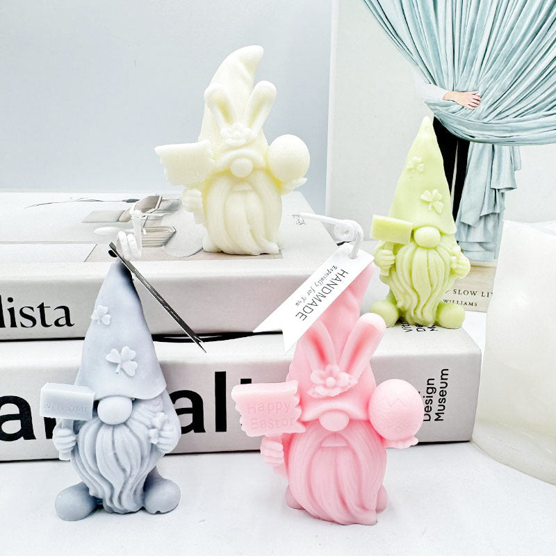 Easter Egg Candle Silicone Mold for Crafts and Decor - Dwarf & Clover Variants