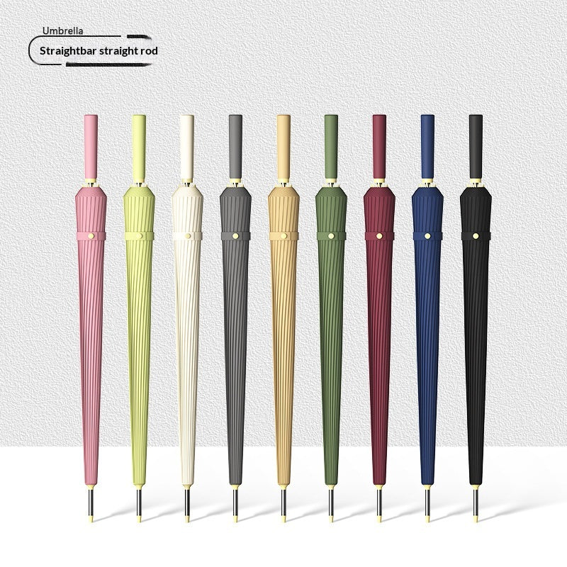 Large Automatic Long-Handled Umbrella for Sunny and Rainy Weather