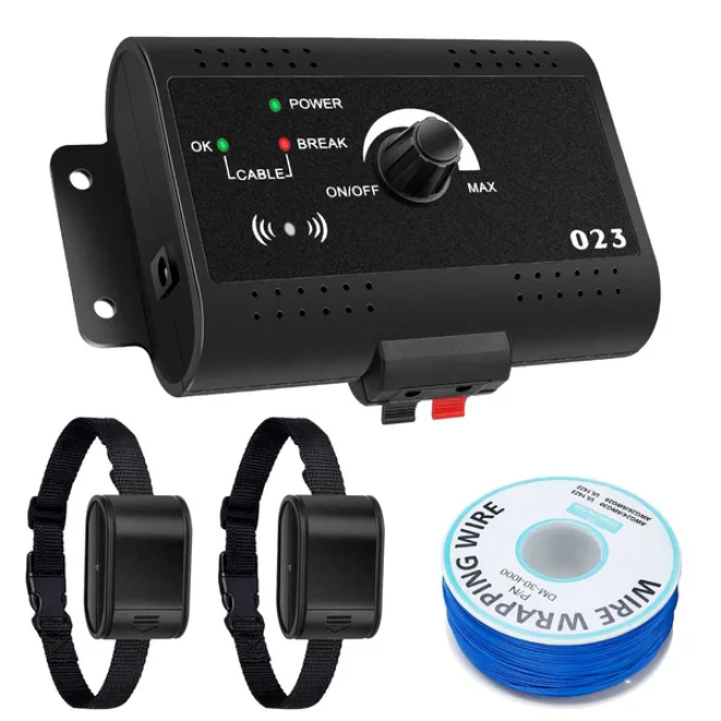 Electric Dog Fence System with Collar and Wire for Barking Control
