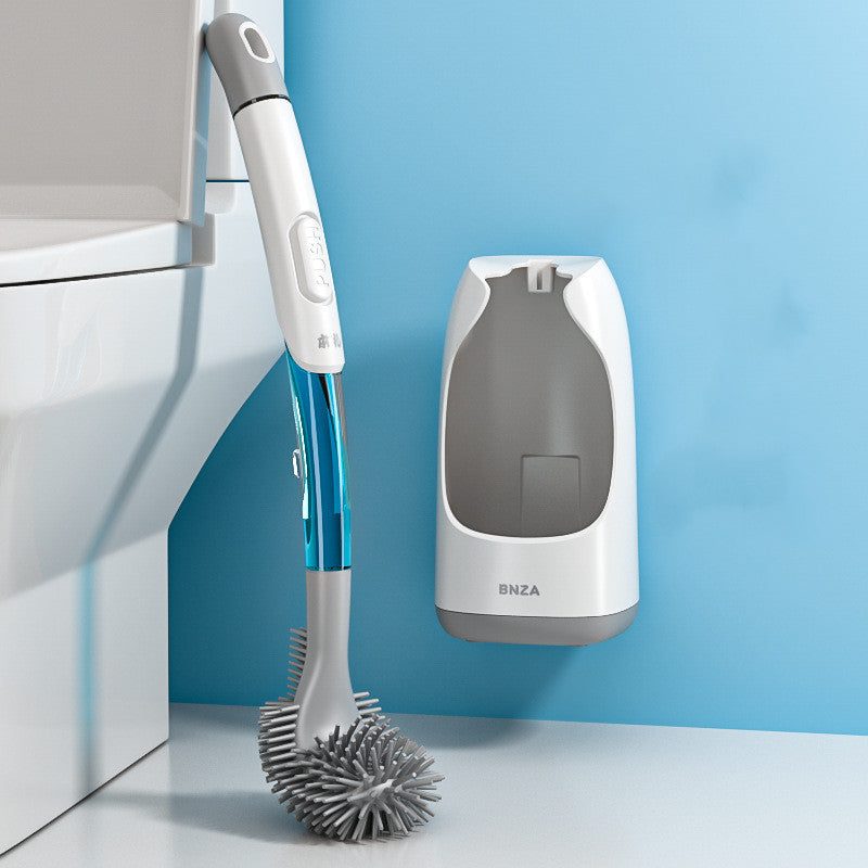 Wall-Mounted Toilet Brush with Cover - Household Bathroom Cleaning Tool
