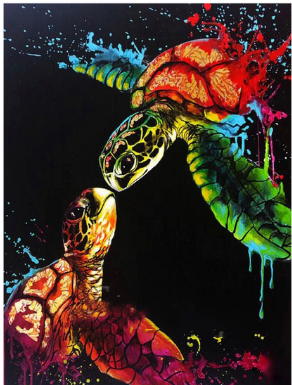 Water Animal Diamond Painting Kit Frog Square Full Cover Craft Set