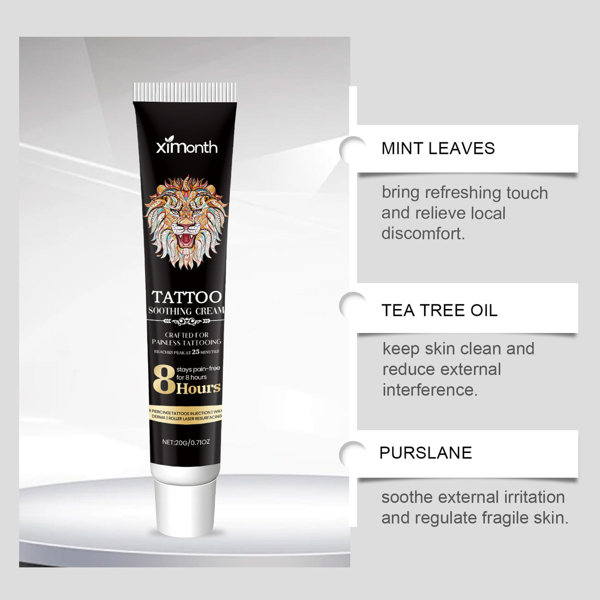 Tattoo Soothing Neck Cream Gentle Cleaning
