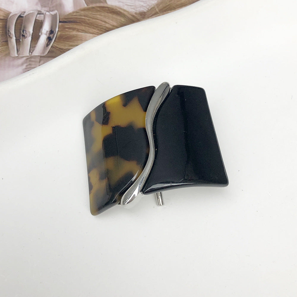 Leopard Print Resin Hair Hook