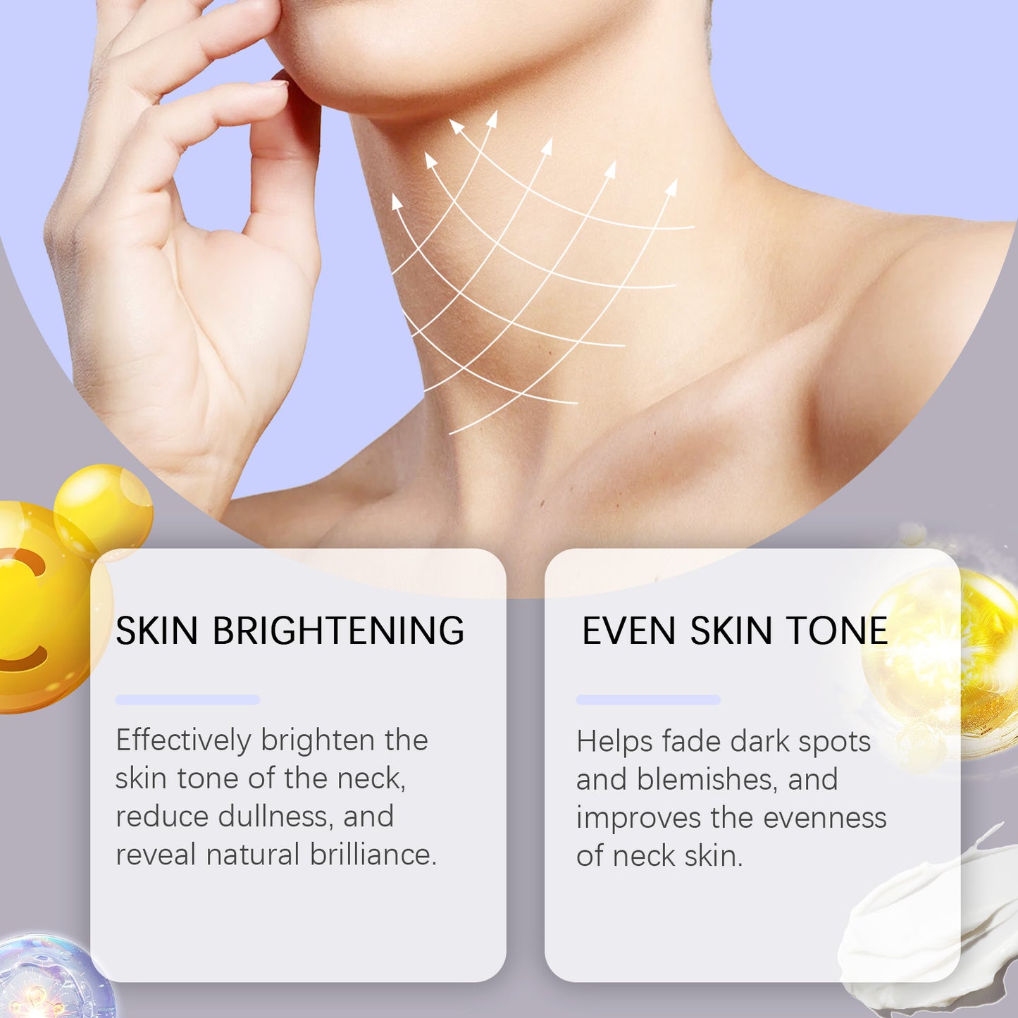 Neck Firming Cream - Brightening & Hydrating Skin Care for Neck