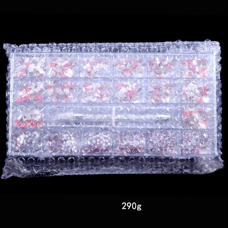 21 Grid Box Nail Rhinestones - Bright Red Crystal Glass
