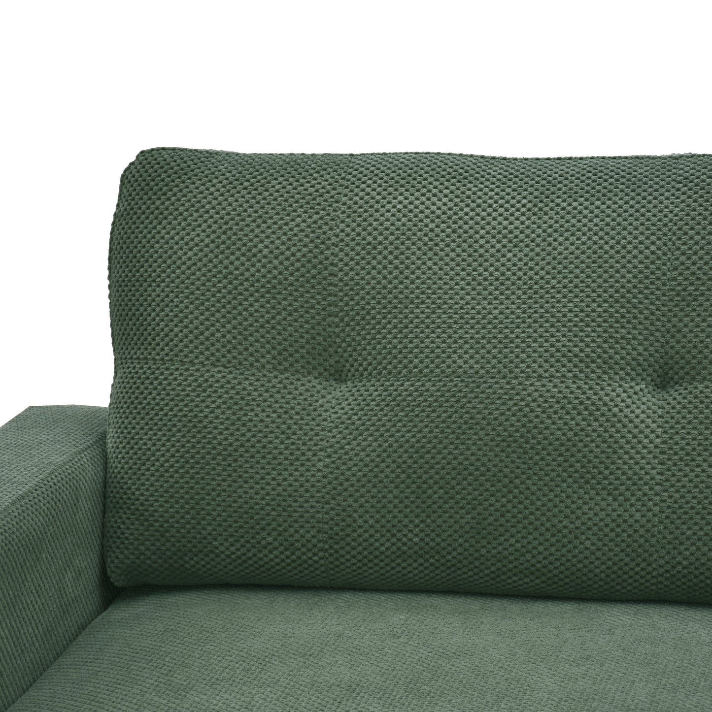 65-Inch Modern Minimalist Two-Seater Sofa - Dark Green
