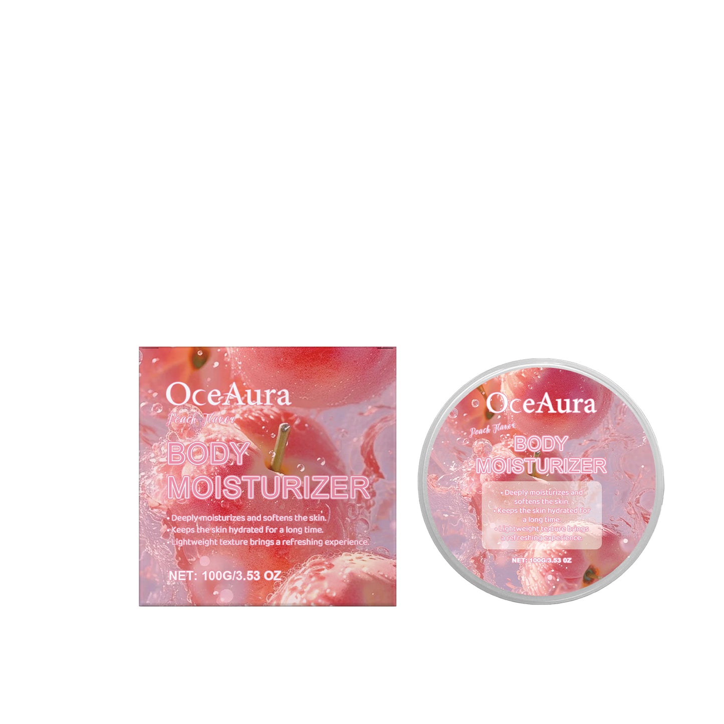 Peach Hydrating Body Cream - Moisturizing & Firming Skin Treatment