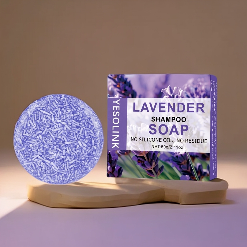 Lavender Shampoo Bar - Natural Hair & Body Cleansing Soap 60g