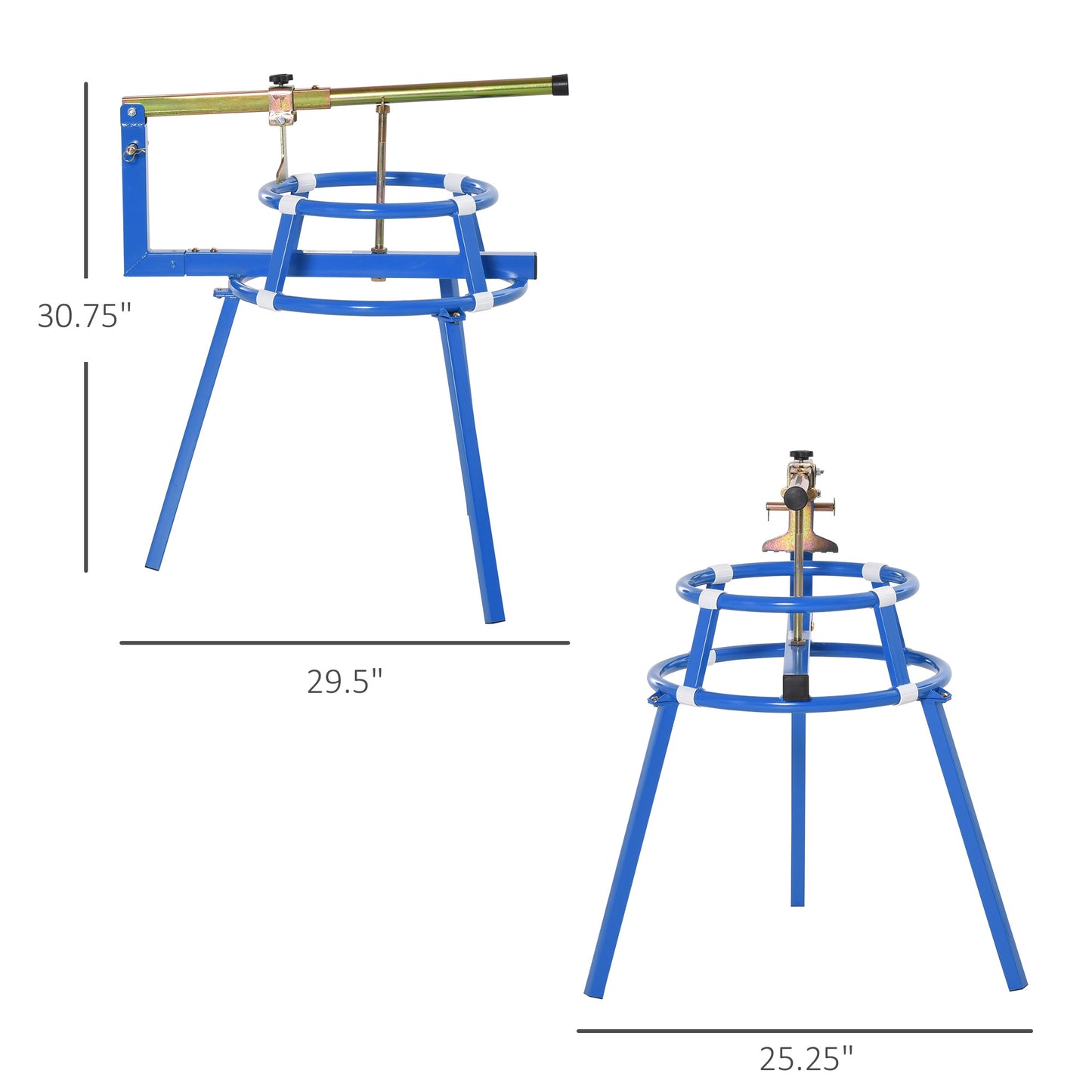 Motorcycle Tire Changing Stand Steel Tool with Adjustable Bead Popper 16-24 Inch