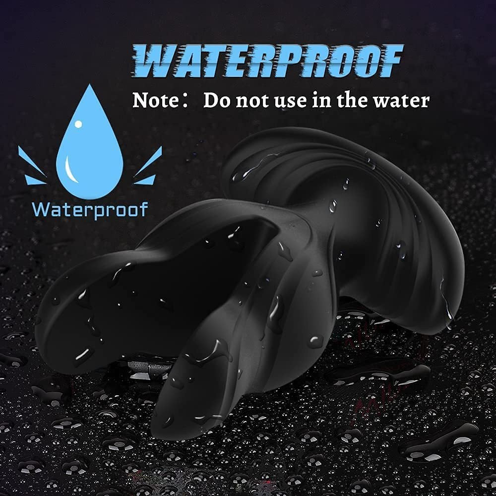 Electric Vibrating Prostate Massager with Remote Control - Black