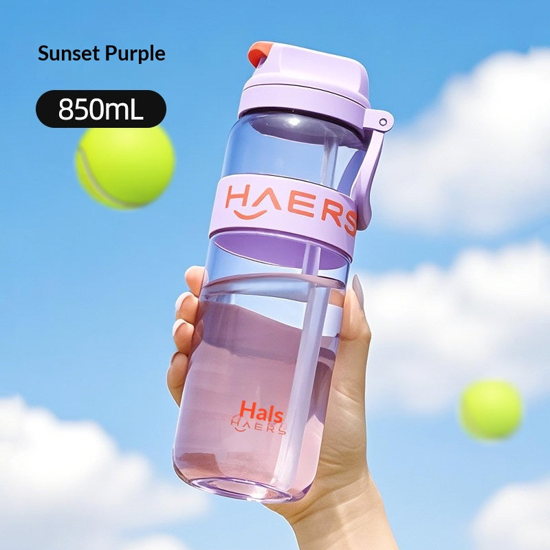 Portable Water Bottle for Kids & Women 850ml Sports Hydration with Straw