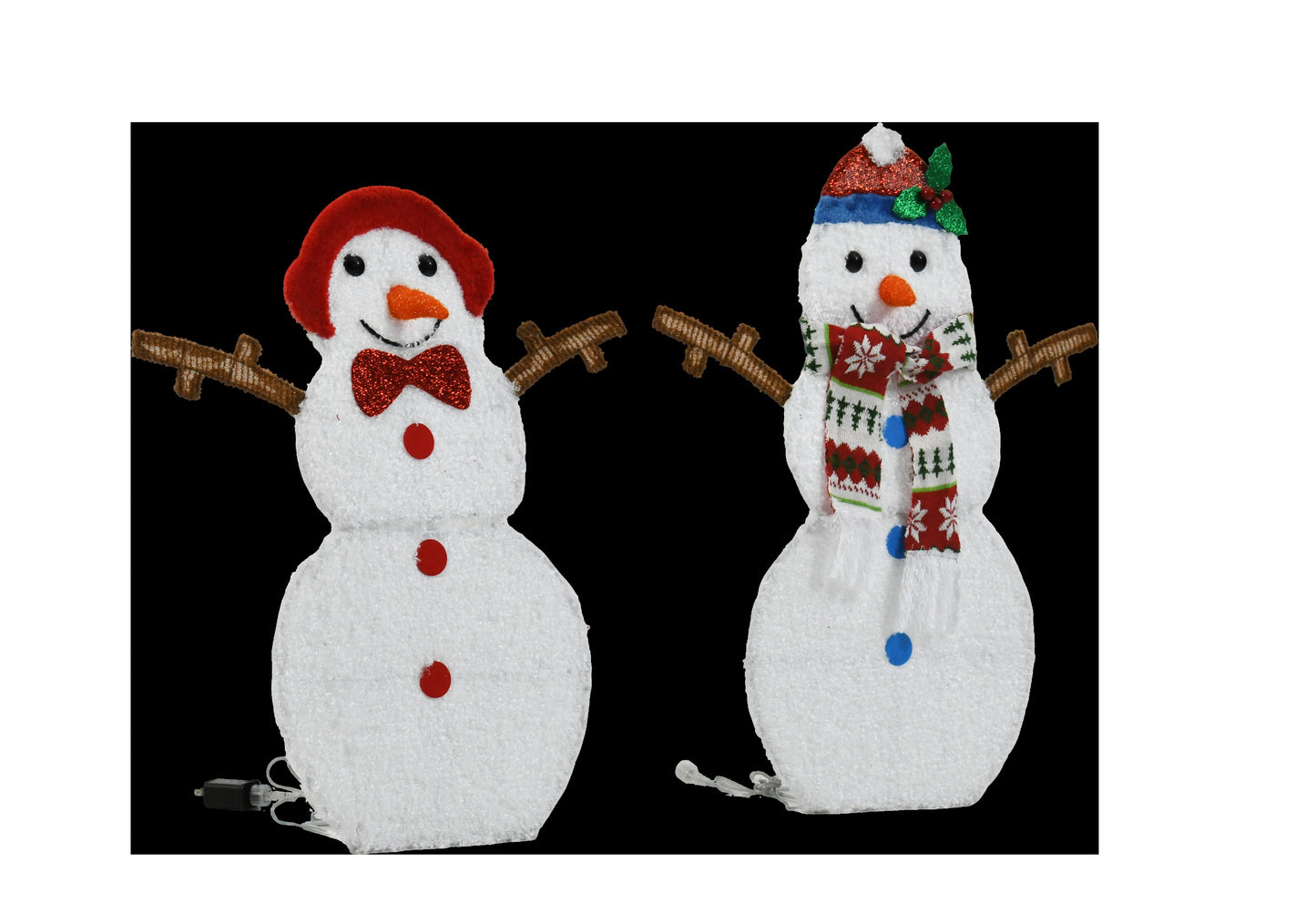 Cute Snowman Decorative String Lights - Warm White LED