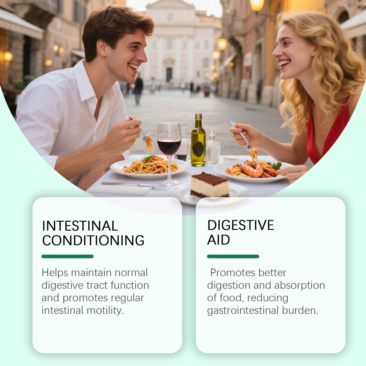 Digestive Support Capsules for Intestinal Health - 60 Count