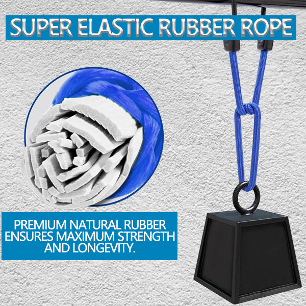 32-Piece Rope Hook Set for Outdoor Awnings - Elastic Rope Hardware