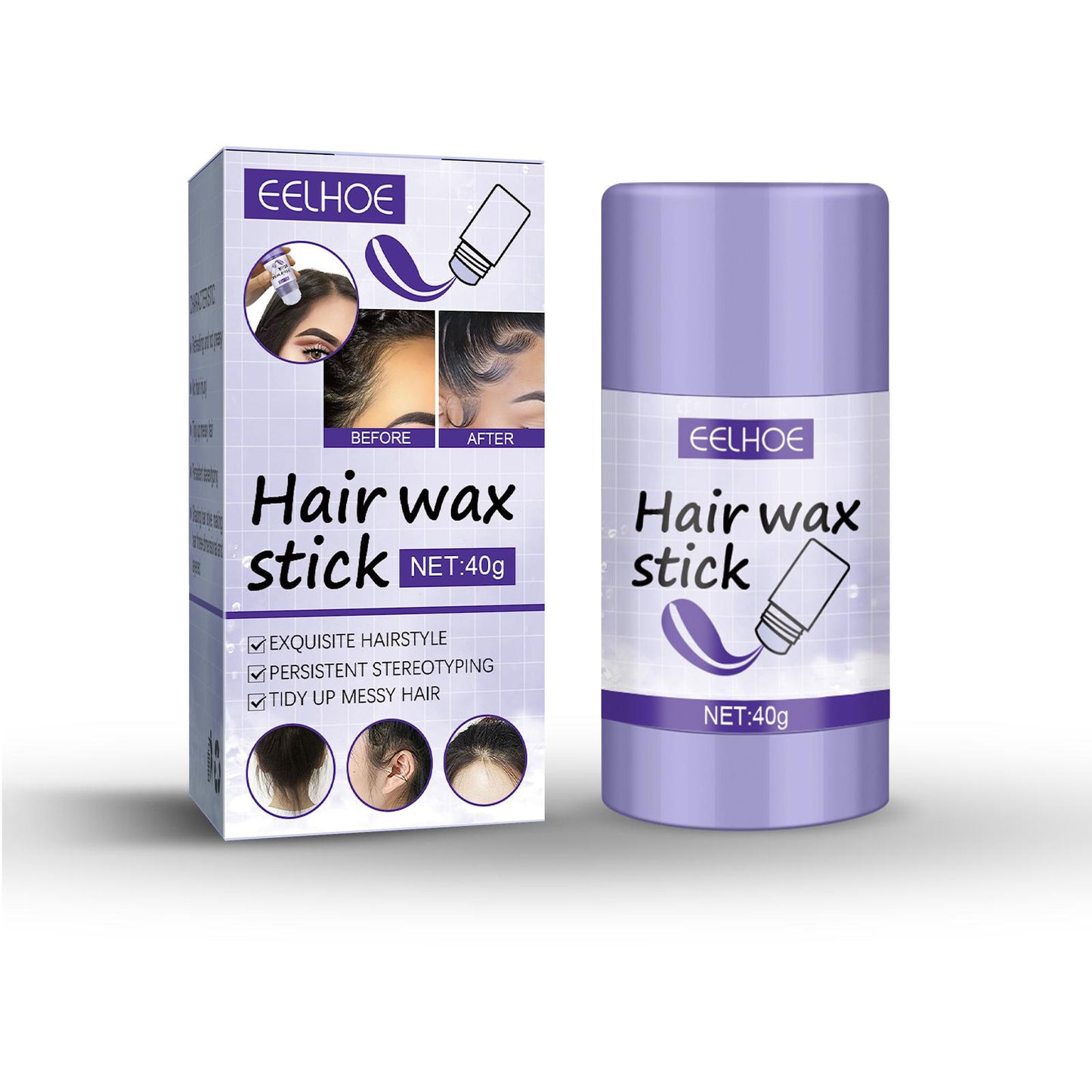 Hair Wax Stick for Flyaways - Smoothing & Polishing Finishing Cream