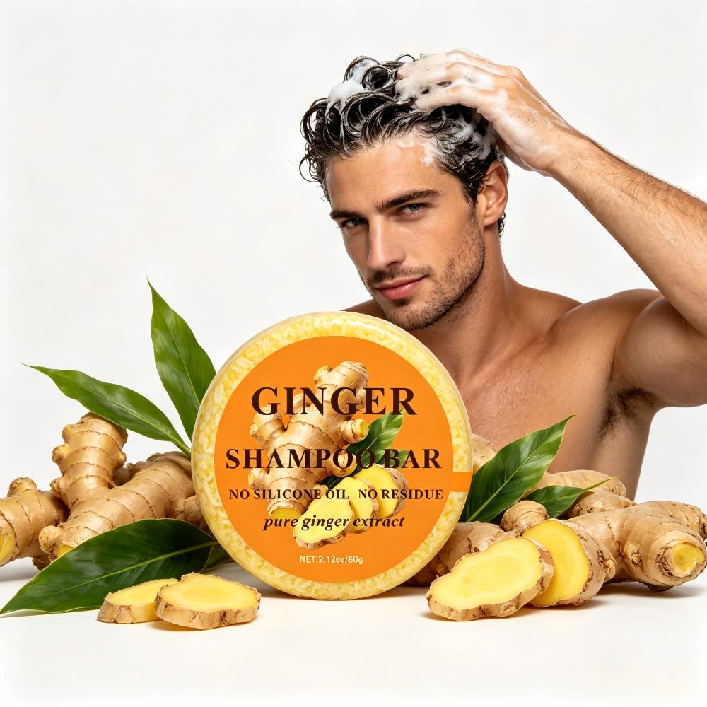 Ginger Shampoo Bar 60g Natural Hair Care for Body & Scalp