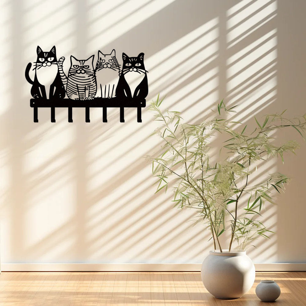 Cute Cat Wall Hooks - Adorable Kitty Decor for Farmhouse