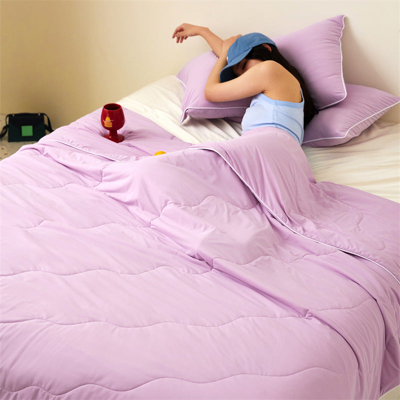 Summer Cooling Blanket with Nylon and Soybean Fiber - Multiple Sizes & Patterns