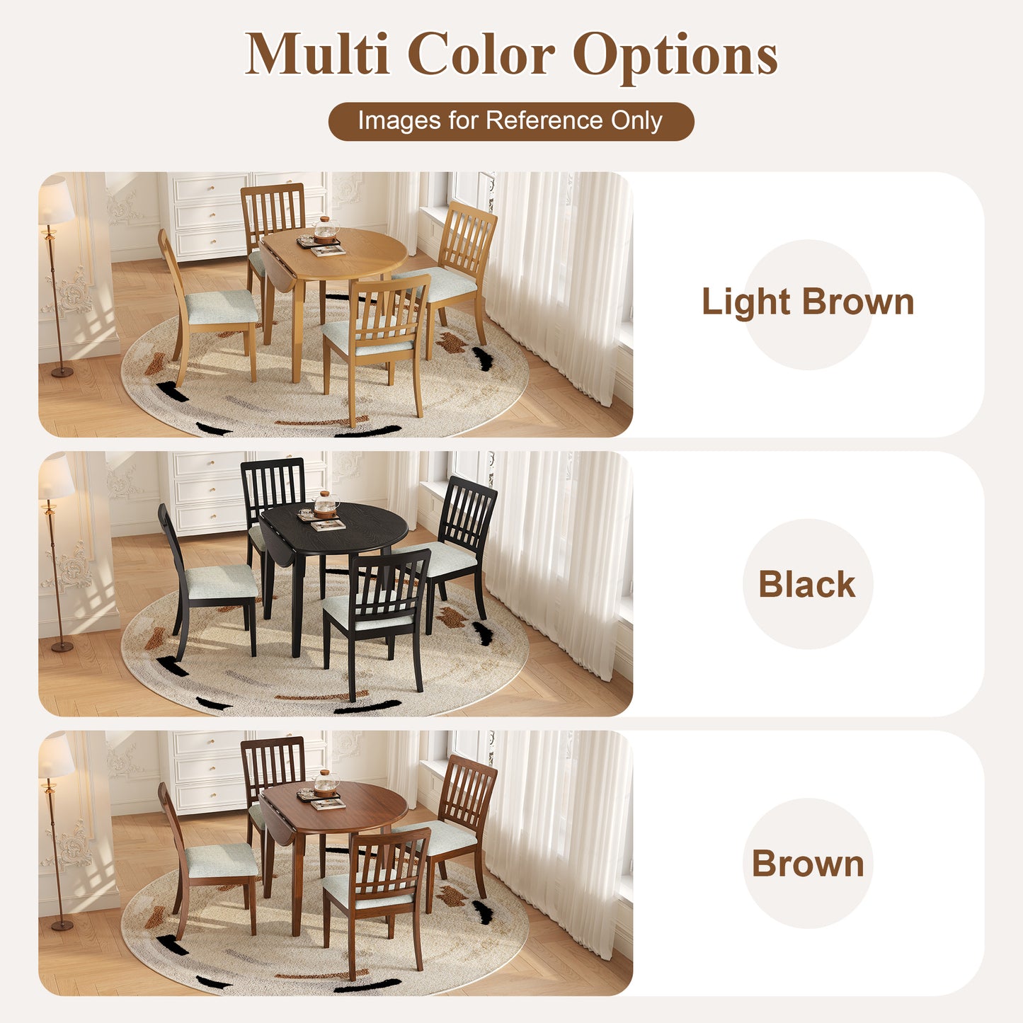 2-Piece Modern Scandinavian Dining Chairs, Curved Wood Backrest With