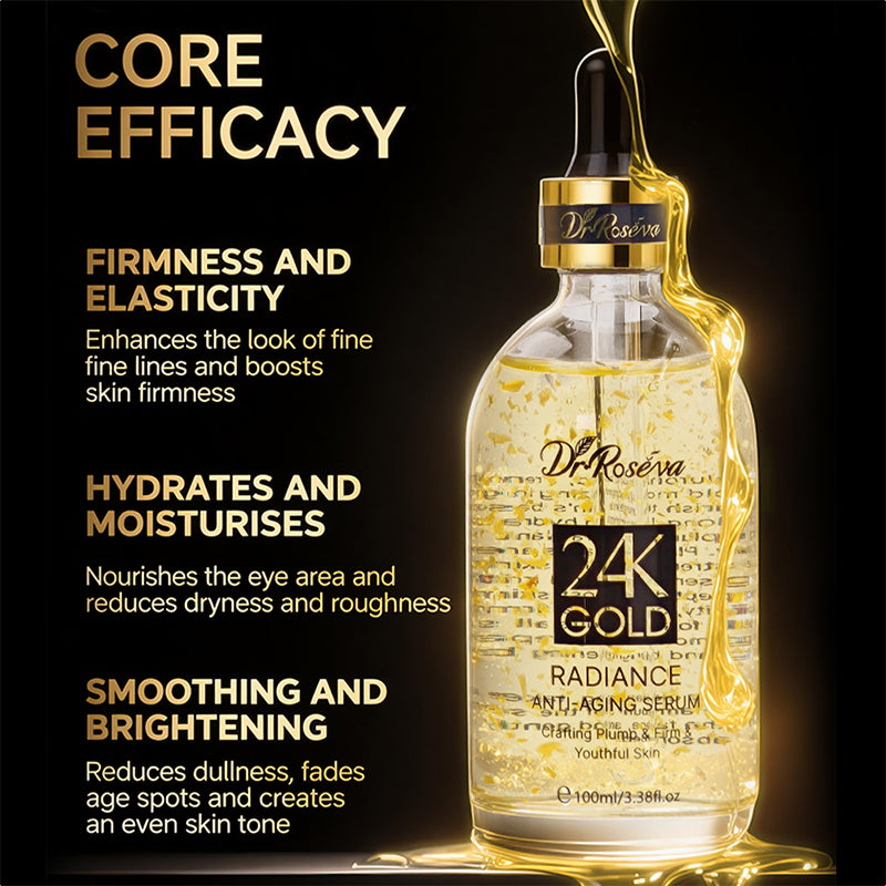 24k Anti-Aging Facial Serum - Hydrating Skin Care 100ml