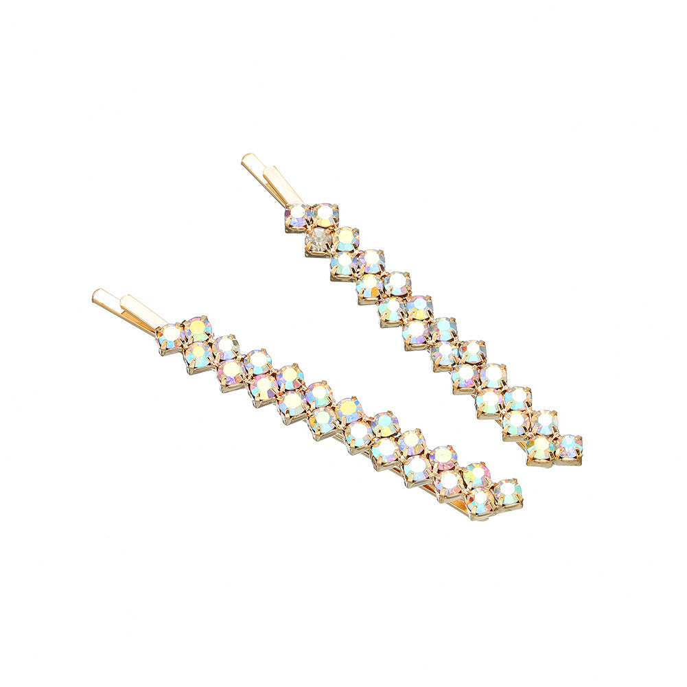 Rhinestone Hairpin Headdress for Women - Elegant Hair Accessory