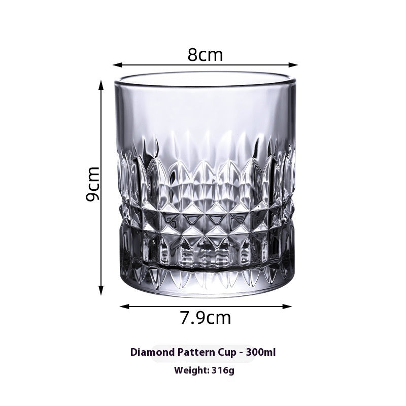 Tipsy Atmosphere Whiskey Shot Glass - High-End Clear Glass Drinkware