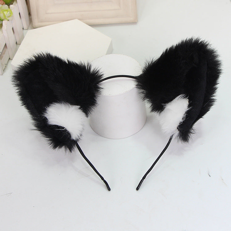 Cute Cat Ears Plush Hairband for Women - Fashion Hair Accessories