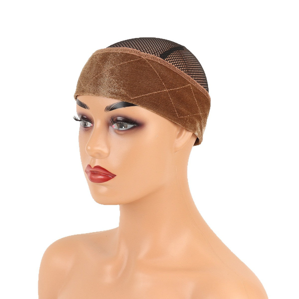 Velvet Headscarf Non-Slip Hairband Adjustable Velcro Strap