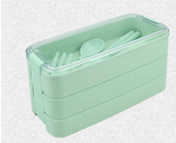 Microwave Oven Lunch Box Set with Seal Lock, Eco-Friendly PP Material