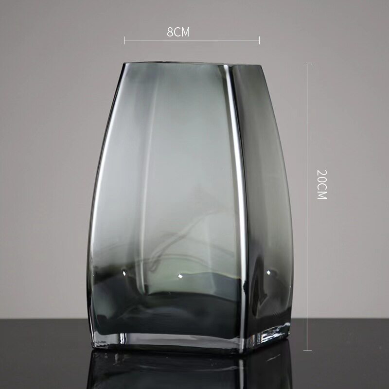 Minimalist Transparent Glass Hydroponic Vase for Home Decor