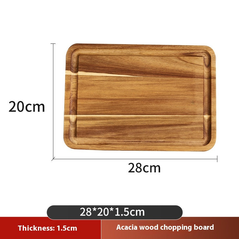 Acacia Mangium Wooden Chopping Board Set - Multiple Sizes Kitchen Prep