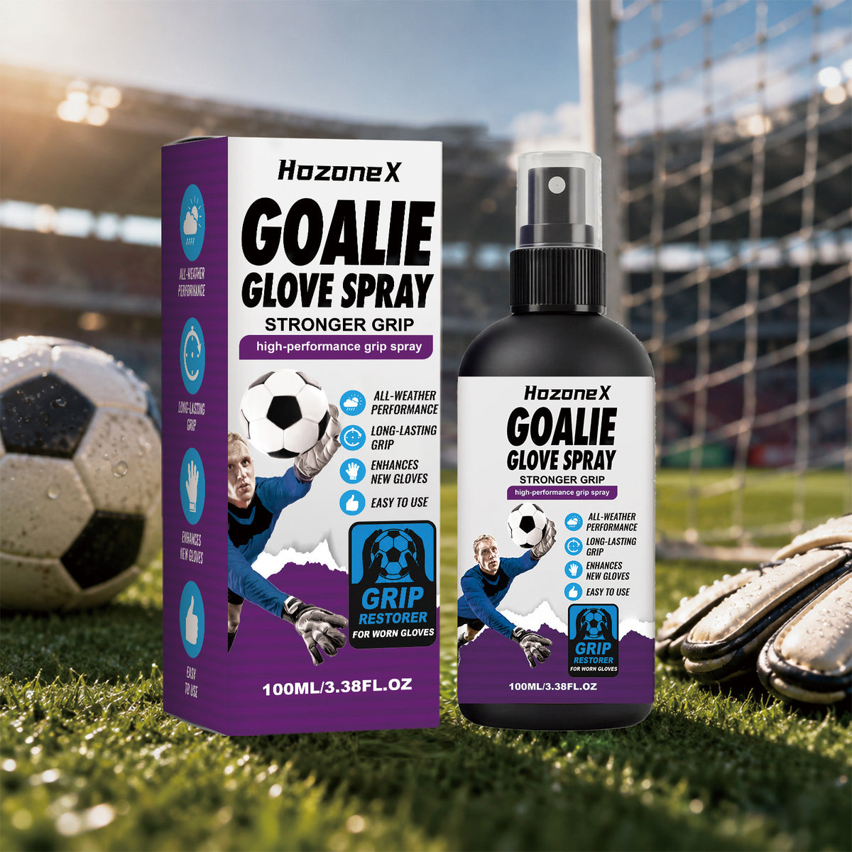 Goalkeeper Glove Spray 100ml - Grip Enhancement