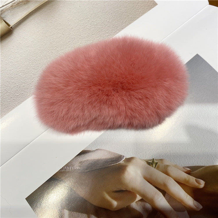 Plush Rabbit Hair Clip - Large