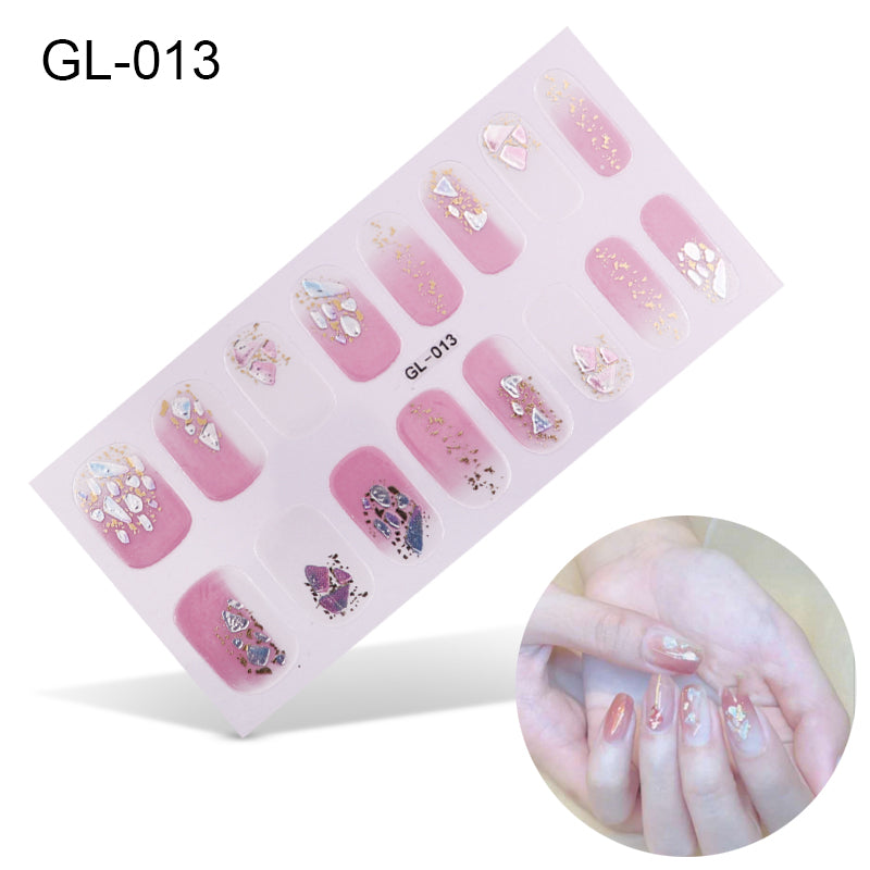 Laser Letters Nail Stickers Color Oil Film for Nail Art - Multiple Styles